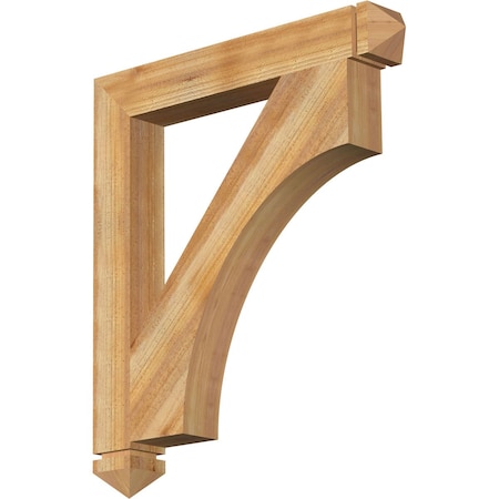 Ekena Millwork Westlake Arts & Crafts Rough Sawn Bracket, Western Red Cedar, 4"W x 30"D x 34"H BKT04X30X34WTL03RWR
